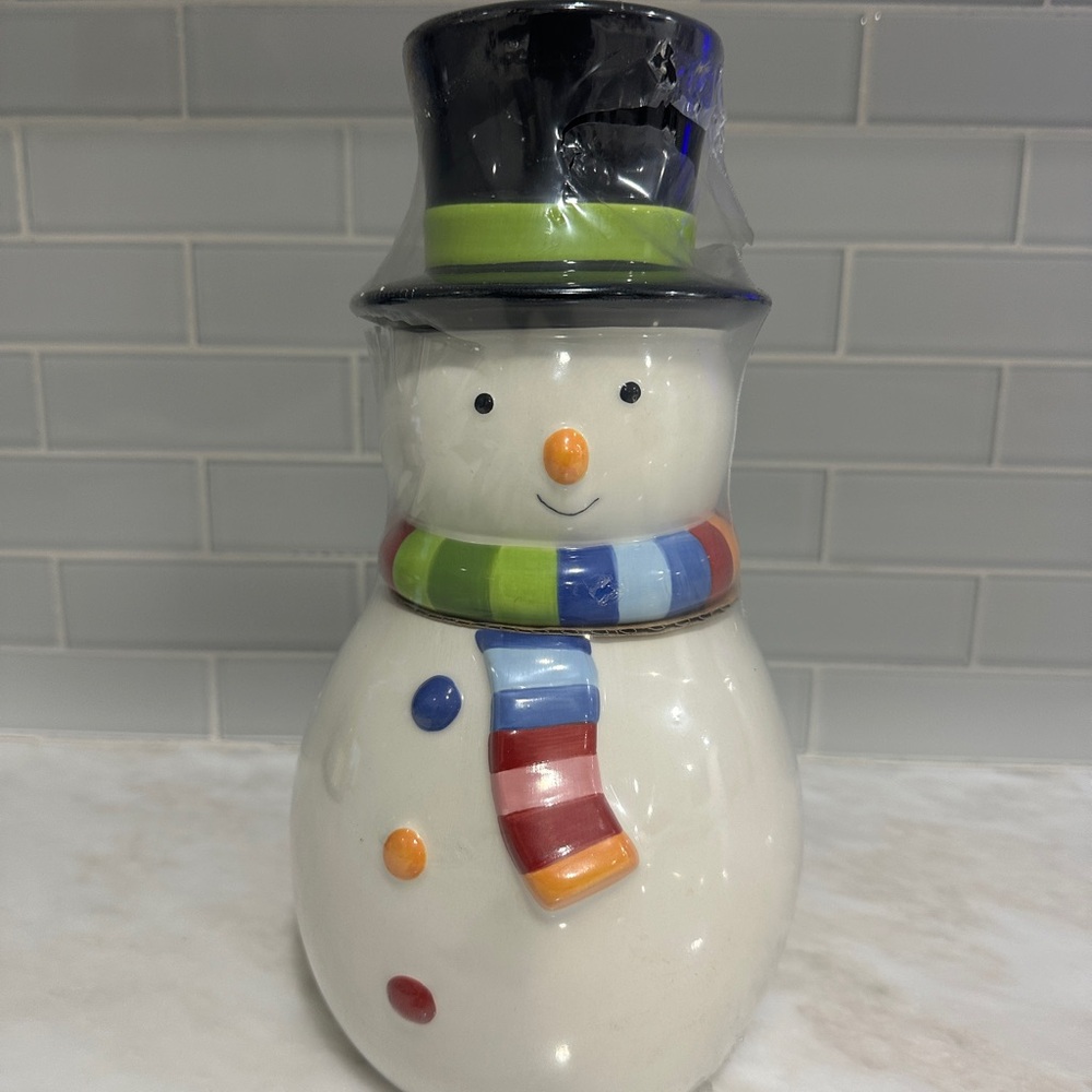 Festive Snowman Cookie Jar